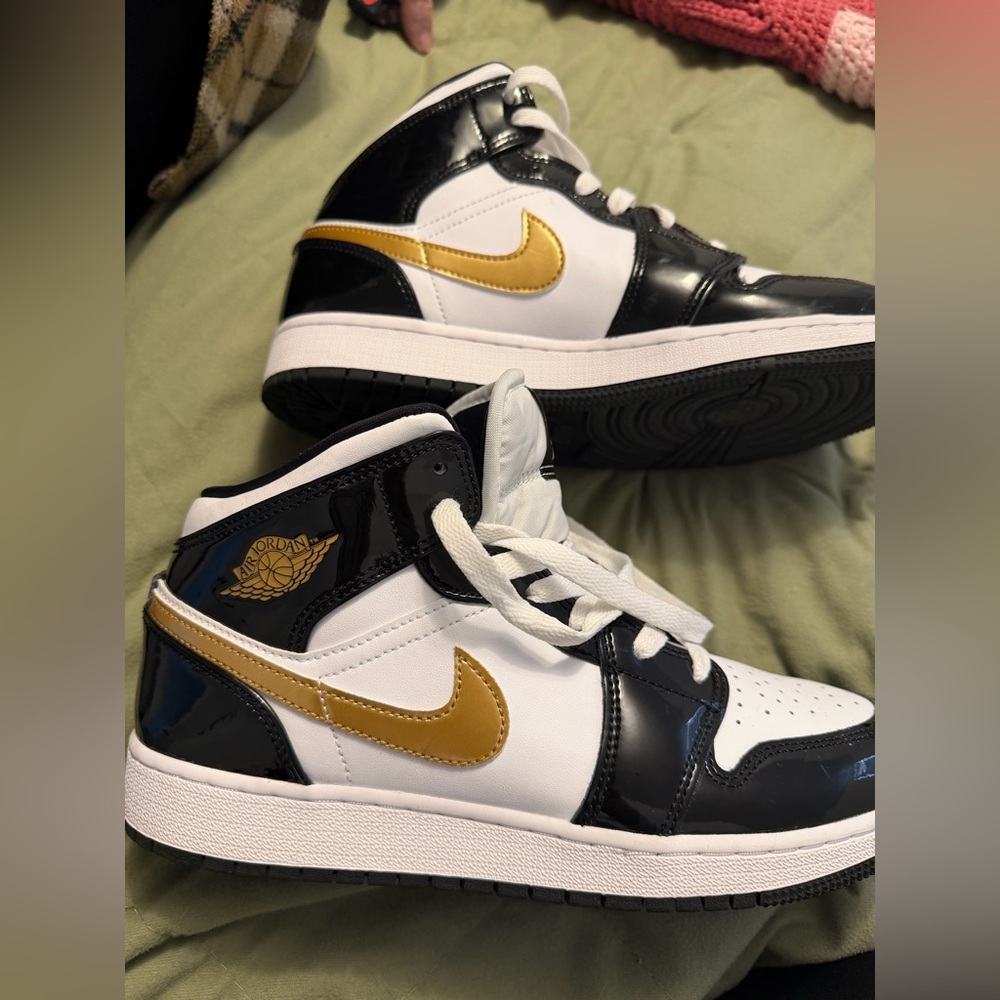 Jordan Black and White Sneakers